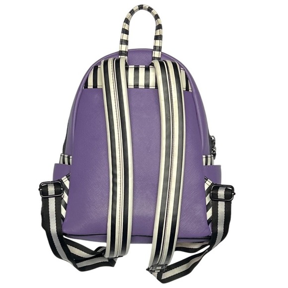Loungefly Beetlejuice Love Mini Backpack Purple‎ Collector Disney GUC - Picture 3 of 10